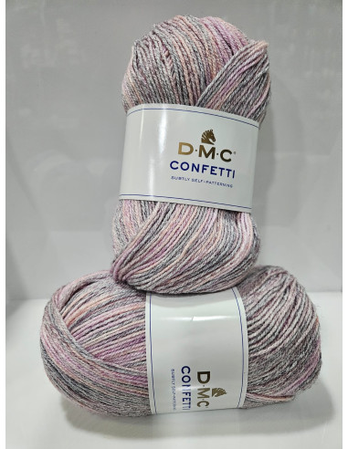 Dmc Lana Confetti Sfumata Gomitolo 100grammi 355 metri 20% Lana 80% Acrilico art.8147