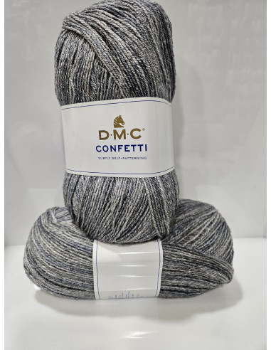Dmc Lana Confetti Sfumata Gomitolo 100grammi 355 metri 20% Lana 80% Acrilico art.8147