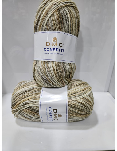 Dmc Lana Confetti Sfumata Gomitolo 100grammi 355 metri 20% Lana 80% Acrilico art.8147